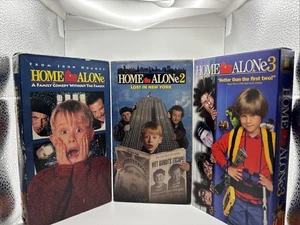 Home Alone 1, 2 and 3 VHS Triple Pack Three Movie Boxset 2000 FOX Video Set Lot - Picture 1 of 12