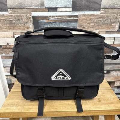 Bolsa alforje para laptop Altura preta conversível resistente à água - Imagem 1 de 4