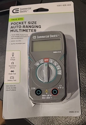 Multímetro digital comercial elétrico bolso tamanho verdadeiro RMS *209 - Imagem 1 de 4