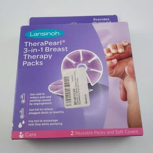 Damen Lansinoh TheraPearl 3-in-1 Brustbeschwerden Packungen Baby Lila Neu Neu im Karton - Bild 1 von 6