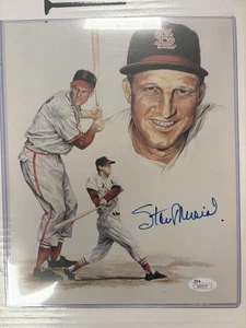 Stan Musial Signed Autographed 8x10 Photo/Litho St. Louis Cardinals Beckett COA - Picture 1 of 1