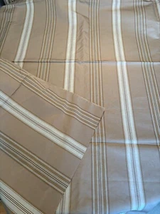 RALPH LAUREN DUNSTON STRIPE Camel cotton linen upholstery fabric 3Y - Picture 1 of 4