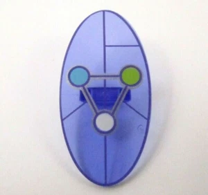 LEGO Trans-Purple Shield Oval Dimensions Keystone Symbol Réf 92747pb07 Set 71200 - Imagen 1 de 1