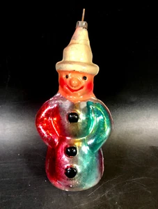 Vintage Mercury Glass Harlequin Clown Ornament ~ Christmas - Picture 1 of 5