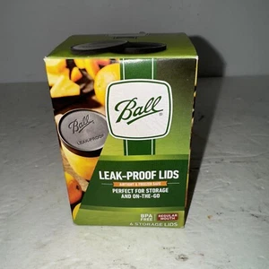 Ball Mason Jar Lids Regular Mouth Leak Proof 6 Pack Storage or On the Go - Picture 1 of 5
