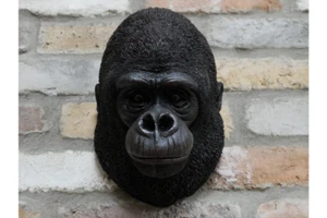 Gorilla Head Wall Hanging Home House Decoration Ornament Statue Sculpture - Picture 1 of 4