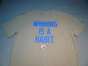 Under Armour Oklahoma City Thunder "Winning Is A Habit" BRAND NEW shirt OKC UA - Picture 1 of 10