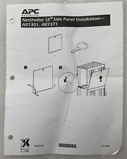 NetShelter SX® Side Panel Installation - AR7301, AR7371