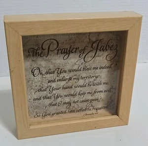 Prayer Of Jabez Framed Picture Decorate Inspirational 5x7 Christian - Picture 1 of 5