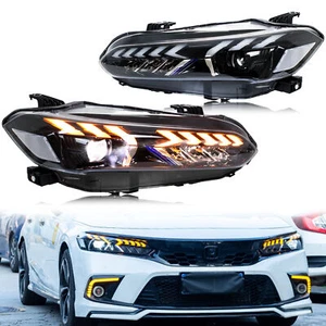 LED Headlights for Honda Civic 2022-2026 11th Gen Projector Front Lamps Assembly - Picture 1 of 5