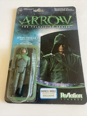 Caja Abierta Flecha John Diggle Funko Figura de Reacción Barnes & Noble *Adhesivo Fallido Foto 1 de 4