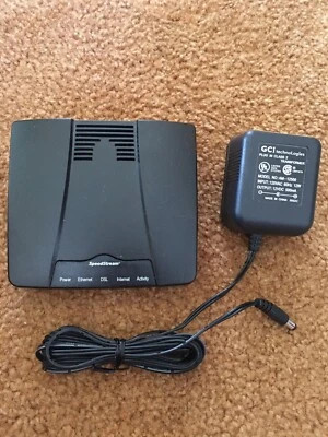 SIEMENS SpeedStream 4100 Ethernet ADSL Modem Part #060-D141-A12 and Power Su - Image 1 of 4