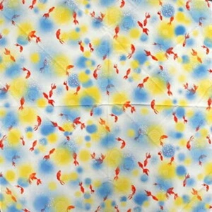 Super Water-Repellent Dyed Cloth FUROSHIKI Asakura Dyed Cloth Goldfish - Picture 1 of 4