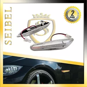 LED Seitenblinker für BMW E81 E82 E87 E88 E90 E91 E92 E93 E60 E61 X3 E83 CLEAR - Bild 1 von 5