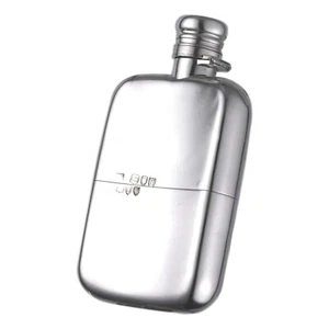  ANTIQUE - Sterling Silver - HIP FLASK - Sampson Mordan & Co - London 1895 - Picture 1 of 6