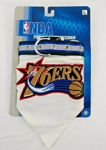 NBA Basketball Collare Animale Bandana Cane Gatto - Philadelphia 76ers - Grande - NUOVO! - Foto 1 di 7