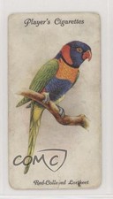 1933 Player's Aviary and Cage Birds Tobacco Red-Collared Lorikeet #27 3c7
