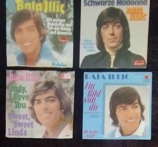 SB26: 4x Bata Illic 7" Singles VG VG+ Sammlung Jukebox Kult Schlager Lot - Bild 1 von 1