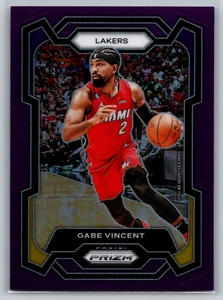 Gabe Vincent 2023-24 Panini Prizm Purple Prizm /99 #225 Los Angeles Lakers - Picture 1 of 2