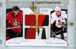 2009-10 Upper Deck Ultimate Dual Patch /25 Jason Spezza Daniel Alfredsson - Picture 1 of 2