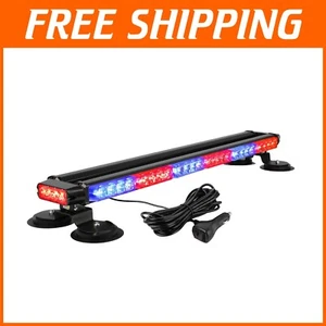 29.5" LED Warning Light Bar - Magnetic/Suction Mount for Construction Safety - Picture 1 of 8