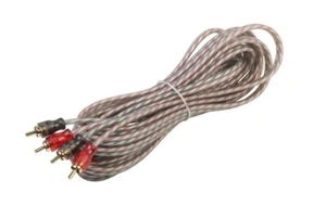 Vibe CLRCA5MB-V7 - 5 Metre Twisted High Definition Nickel Plated RCA Phono Cable - Picture 1 of 1