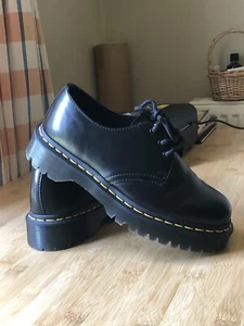 Dr. Martens 1461 Bex Smooth Leather 3-Eye Shoes - Black - UK 5 - Picture 1 of 8
