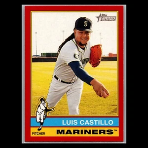 2025 Topps Heritage - #173 Luis Castillo Red Border - Seattle Mariners - Picture 1 of 2