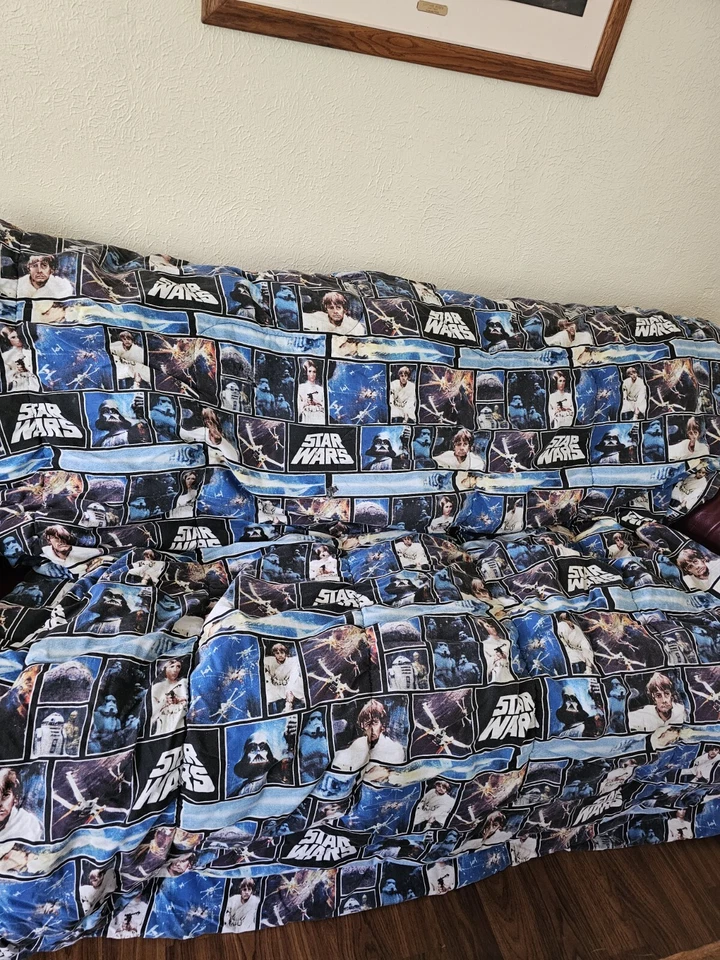 Edredón reversible doble Star Wars 78x70" Lucasfilms Darth Vader Luke de colección Foto 1 de 4