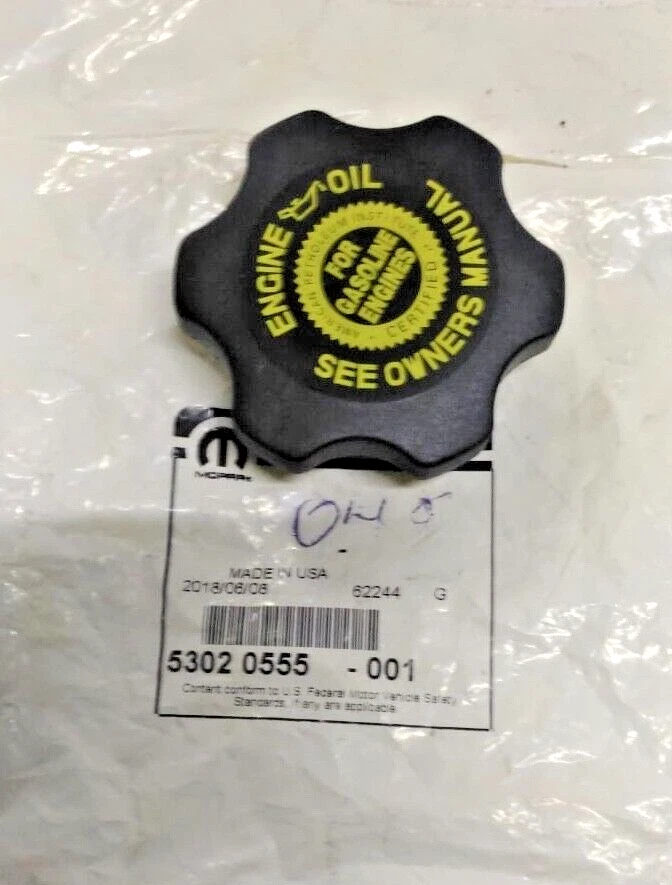 Se adapta a WRANGLER DAKOTA CHEROKEE MOPAR CUBIERTA DE VÁLVULA DE MEDIA VUELTA TAPA DE LLENADO DE ACEITE OEM Foto 1 de 4