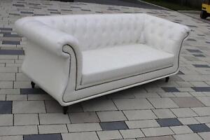 Luxus Dreisitzer Klassische Couch Polster Möbel Couchen Sofas Kunstleder Sofort