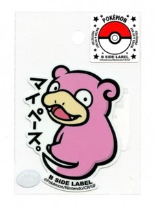Slowpoke #079 Sticker B SIDE LABEL Pokemon Center Japan WASSER & UV GESCHÜTZT - Bild 1 von 3
