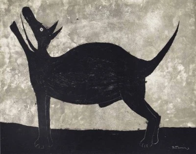 Impresión en lienzo de perro Rufino Tamayo 16 x 20 Foto 1 de 4