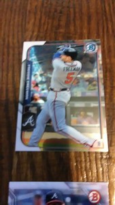 FREDDIE FREEMAN 2015 BOWMAN CHROME BASEBALL CARD ATLANTA BRAVES