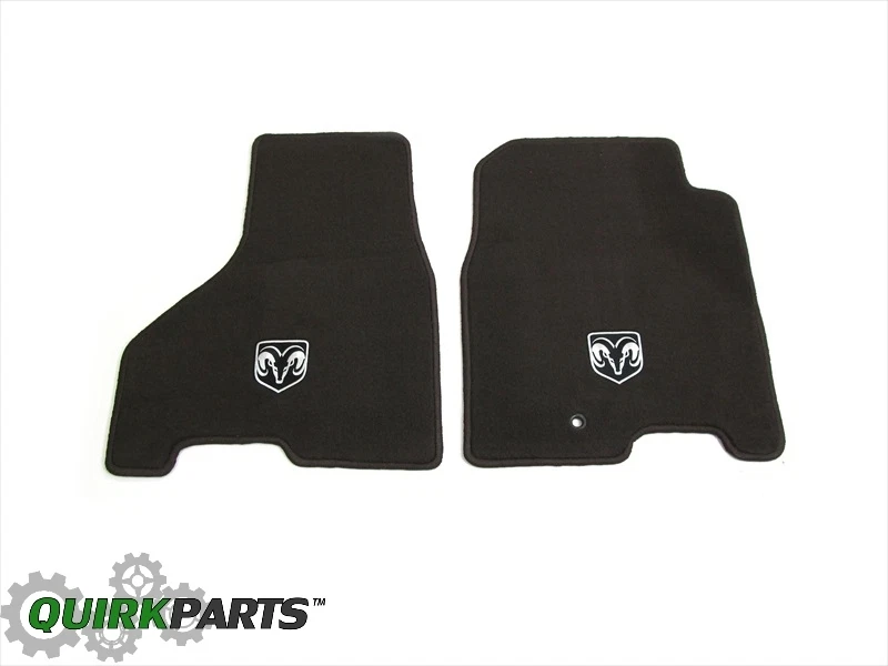 10-12 Dodge Ram 2500 3500 Crew & Mega Cab BARK BROWN FRONT FLOOR MATS OEM MOPAR - Изображение 1 из 4