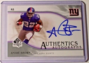 2009 SP Autógrafo Auténtico Andre Brown Giants Carolina del Norte Estado Broncos Año de Novato - Imagen 1 de 1