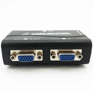 Przełącznik monitora o wysokiej rozdzielczości 1 na 2 VGA Video Splitter Converter Adapter - Zdjęcie 1 z 11