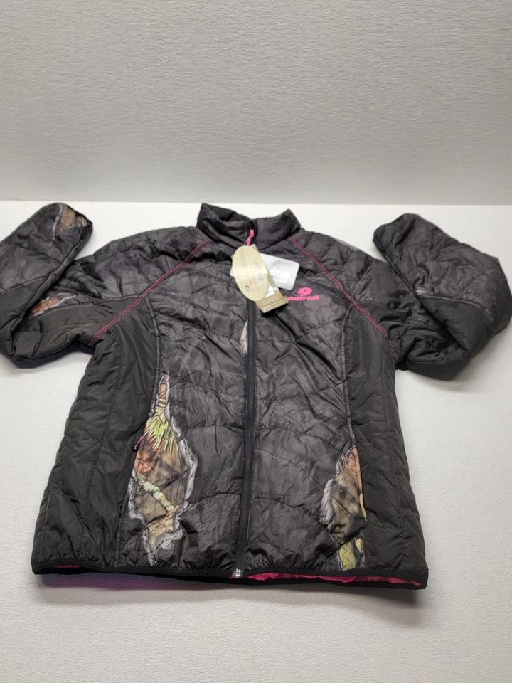 Mossy Oak Women’s XL 46-48 Black Camo Coat Pink Lining Break-Up Eclipse Jacket - Image 1 of 4