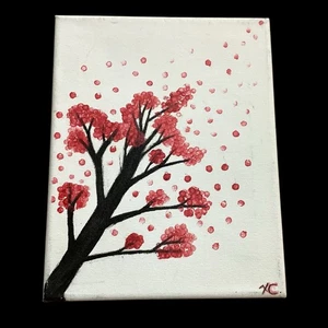 Cherry Blossom 8” X 10” Painting on Canvas - Picture 1 of 7