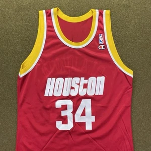 Camiseta Campeón NBA Hakeem Olajuwon Años 90 Houston Rockets Talla 44/L De Colección - Imagen 1 de 18