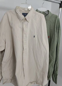 2 Stück POLO RALPH LAUREN LANGARM BTN DAWN SHIRTS SCHWARZ (XXL) BEIGE & OLIV - Bild 1 von 6