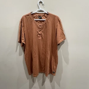 Camisa Toad & Co Para Hombre Talla XL Algodón Óxido Manga Corta Henley Gorpcore - Imagen 1 de 5