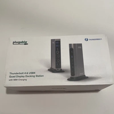 Plugable TBT4-UDZ 16-in-1 Thunderbolt 4 Dock with 100W Charging, 4K Quad Monitor - Image 1 of 4
