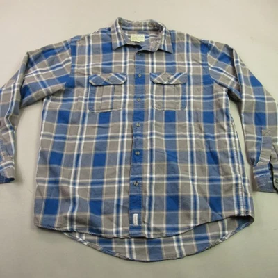 Cabelas Shirt Mens Large Long Sleeve Plaid Button Front Pockets Casual - Image 1 of 4
