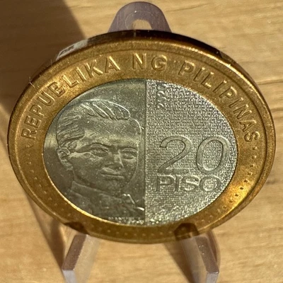 Moneda bimetálica FILIPINAS 2020 20 Piso nueva generación Foto 1 de 4