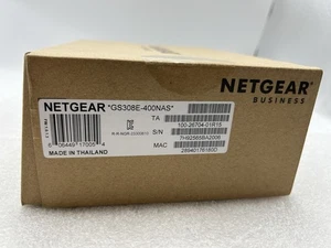 NEW Netgear GS308E GS308E-400NAS Ethernet Switch - 8 Ports Manageable Gigabit - Picture 1 of 6