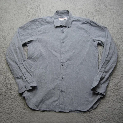 Camisa Orlebar Marrón Para Hombre L Gris Abotonada Informal Portugal Preppy Foto 1 de 4