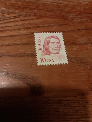 #2175, 10¢ INDIAN CHIEF RED CLOUD Single Stamp - Image 1 of 2