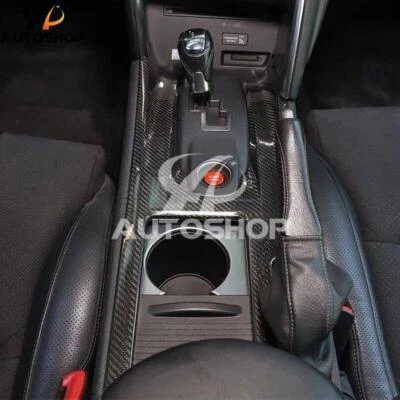 Carbon Fiber Auto Center Console Gear Panel Trims For Nissan GTR R35 2008-2016 - Image 1 of 4