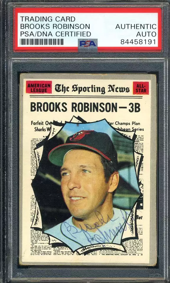 Brooks Robinson PSA DNA Coa Vintage Signed 1970 Topps Autograph - Image 1 of 1